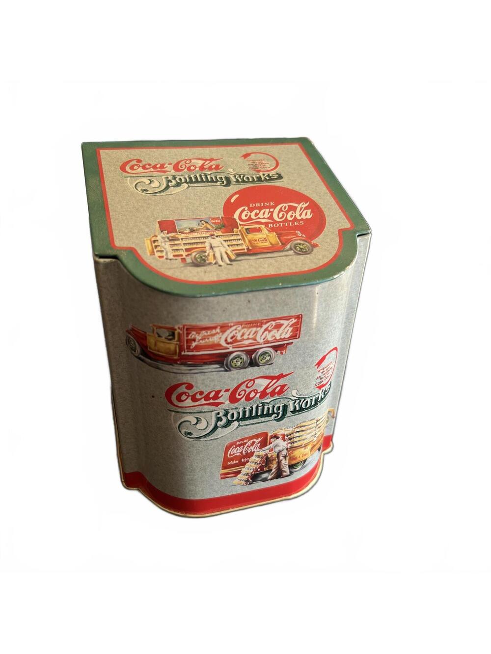 Vintage Coca-Cola Bottling Works Tin Storage Box